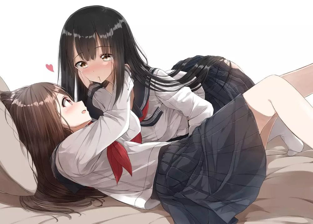 动漫百合图,百合本子,动漫美少女壁纸