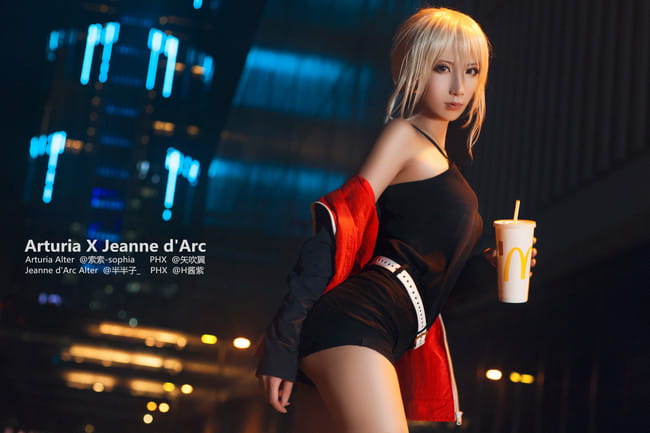 fgo.黑贞德,黑saber.cosplay图片