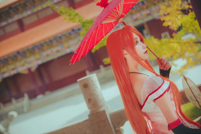 王者荣耀cosplay,李白转性cosplay,菊子limi