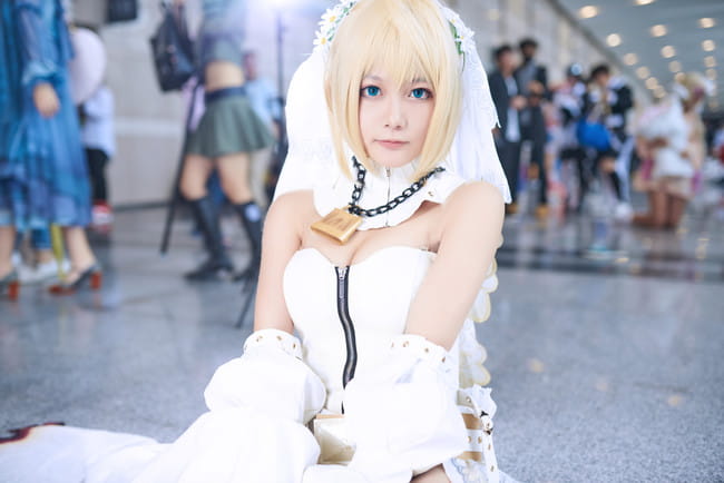 fgo,花嫁尼禄cos,尼禄cosplay图片