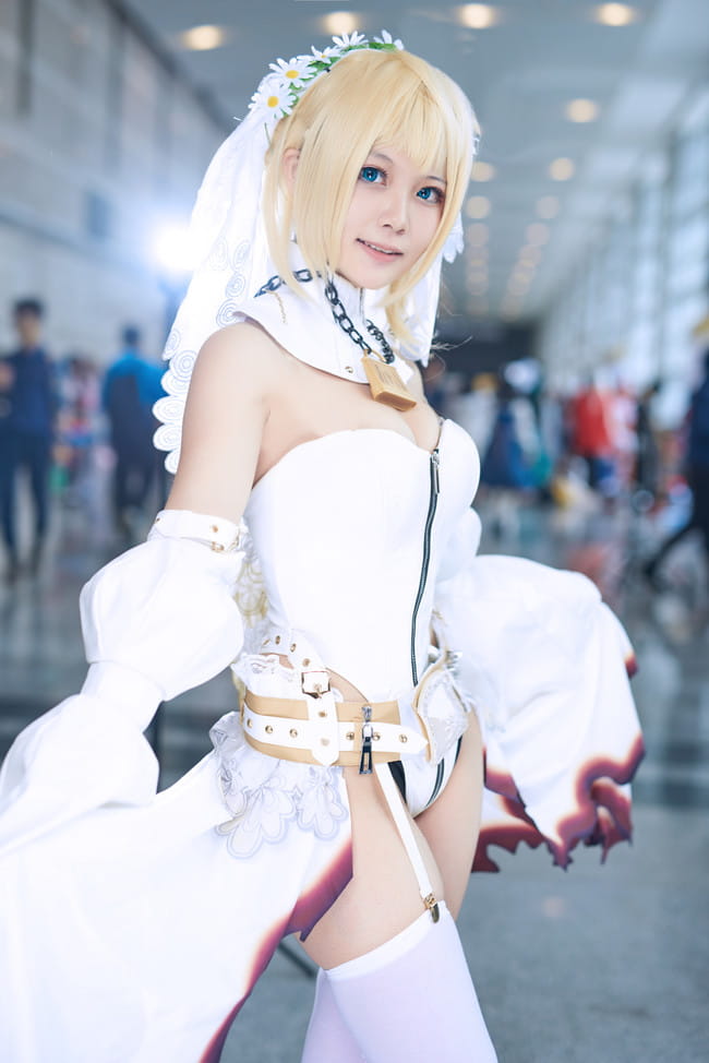 fgo,花嫁尼禄cos,尼禄cosplay图片