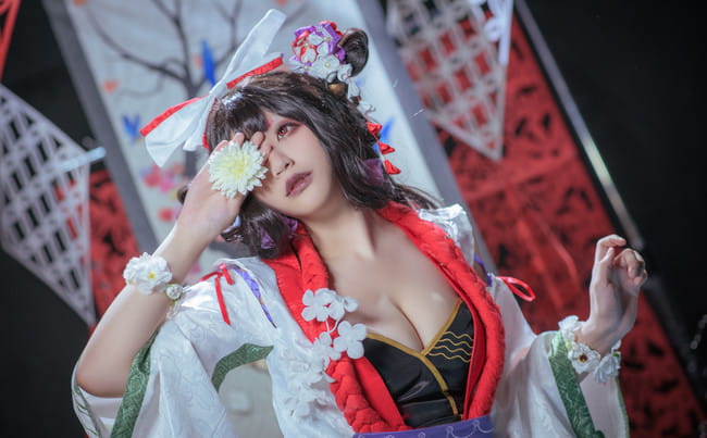 阴阳师手游,花鸟卷cosplay,芥川Aku