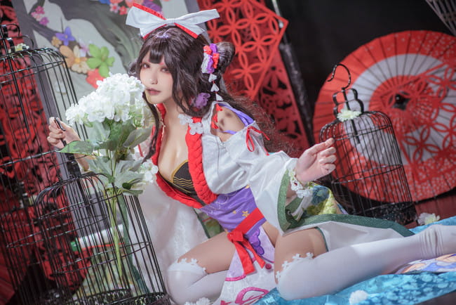 阴阳师手游,花鸟卷cosplay,芥川Aku