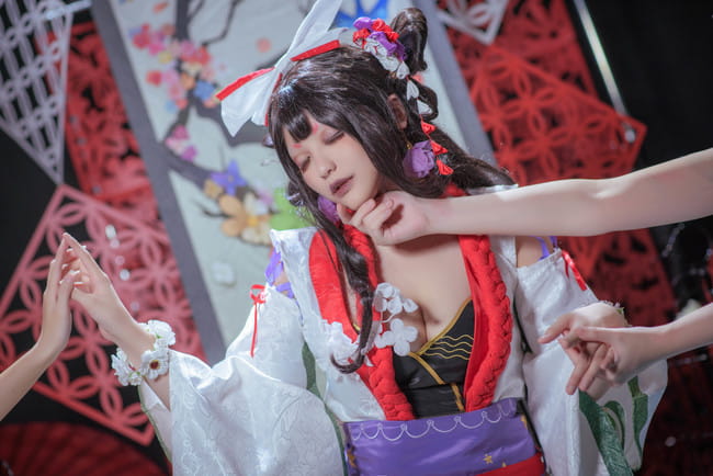 阴阳师手游,花鸟卷cosplay,芥川Aku