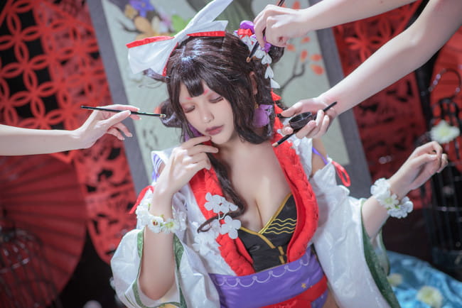 阴阳师手游,花鸟卷cosplay,芥川Aku