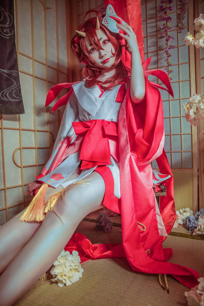 阴阳师cosplay,桃花妖cosplay,樱-Sakura