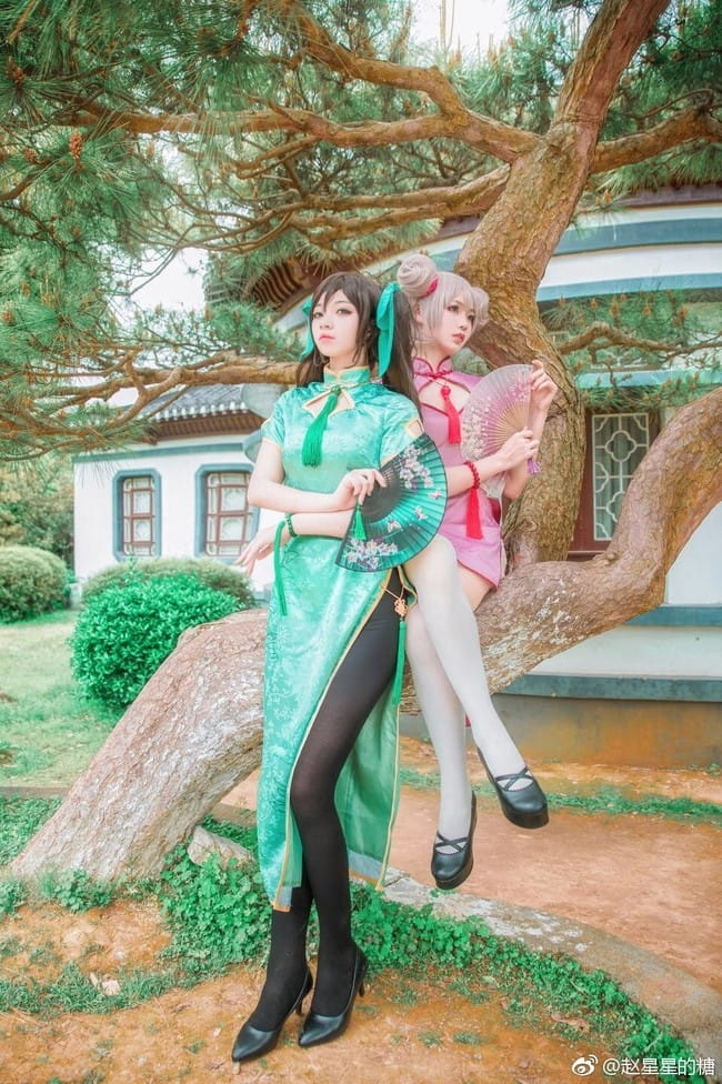 王者荣耀,小乔,孙尚香,cosplay图片