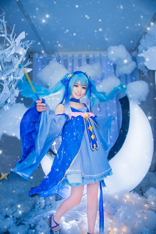 初音未来,星与雪的公主,cosplay