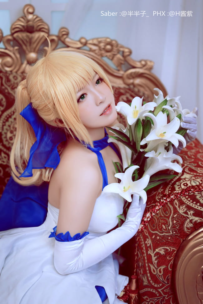 Fate Stay Nigh,saber蓝百合,cosplay图片