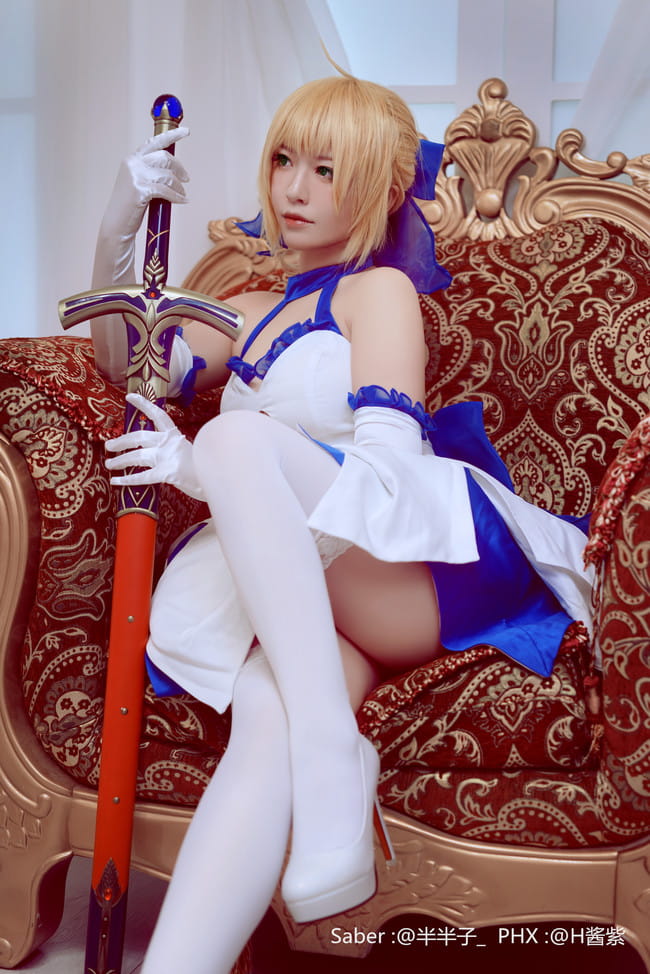 Fate Stay Nigh,saber蓝百合,cosplay图片