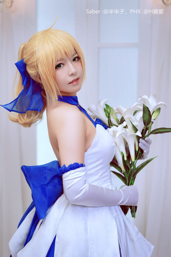 Fate Stay Nigh,saber蓝百合,cosplay图片