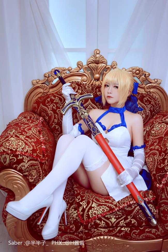 Fate Stay Nigh,saber蓝百合,cosplay图片