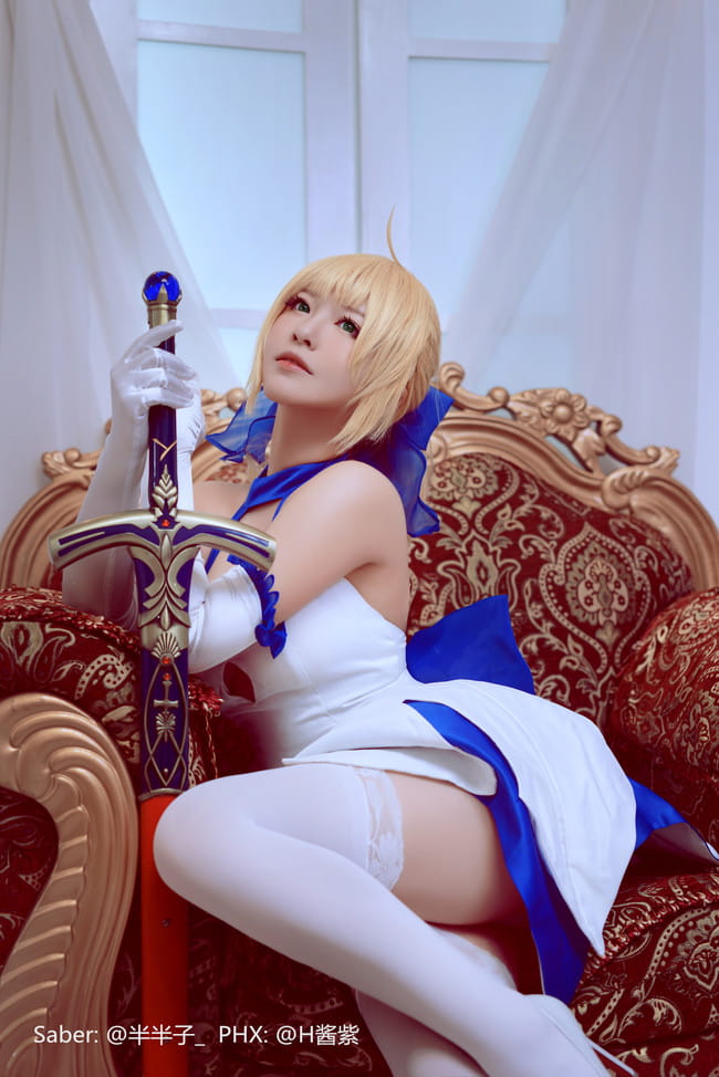 Fate Stay Nigh,saber蓝百合,cosplay图片