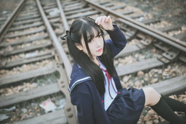 日系,JK,双马尾妹子,cosplay