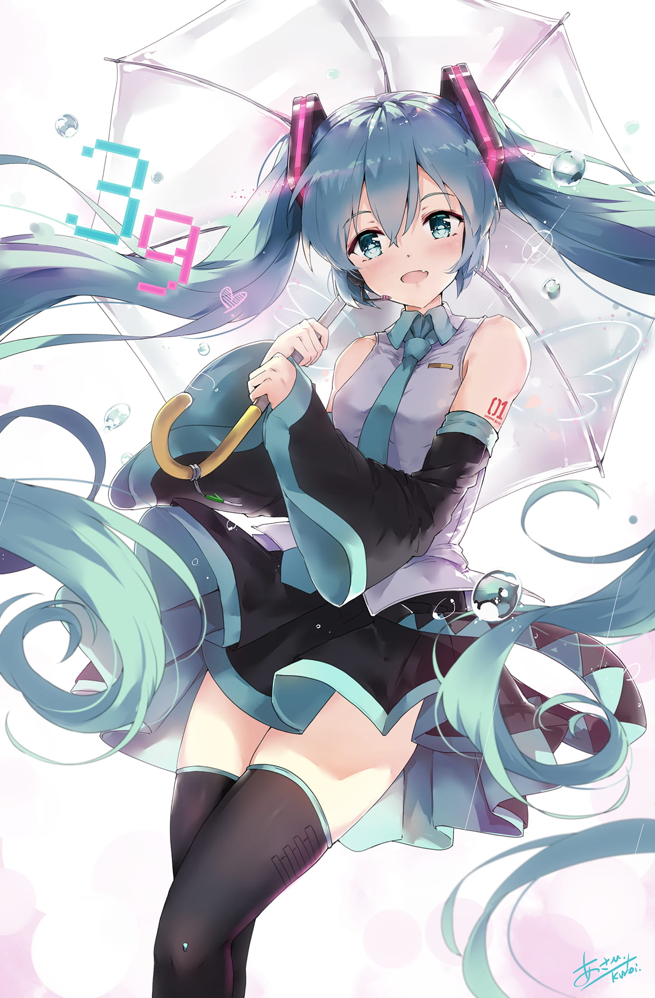 初音未来,39日,手机壁纸,桌面