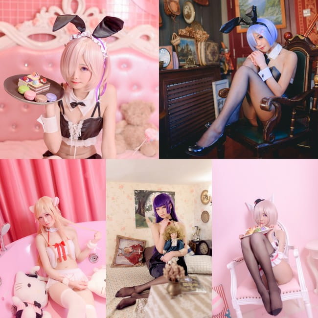 蕾姆,玛修,亚丝娜,腿控福利 cosplay