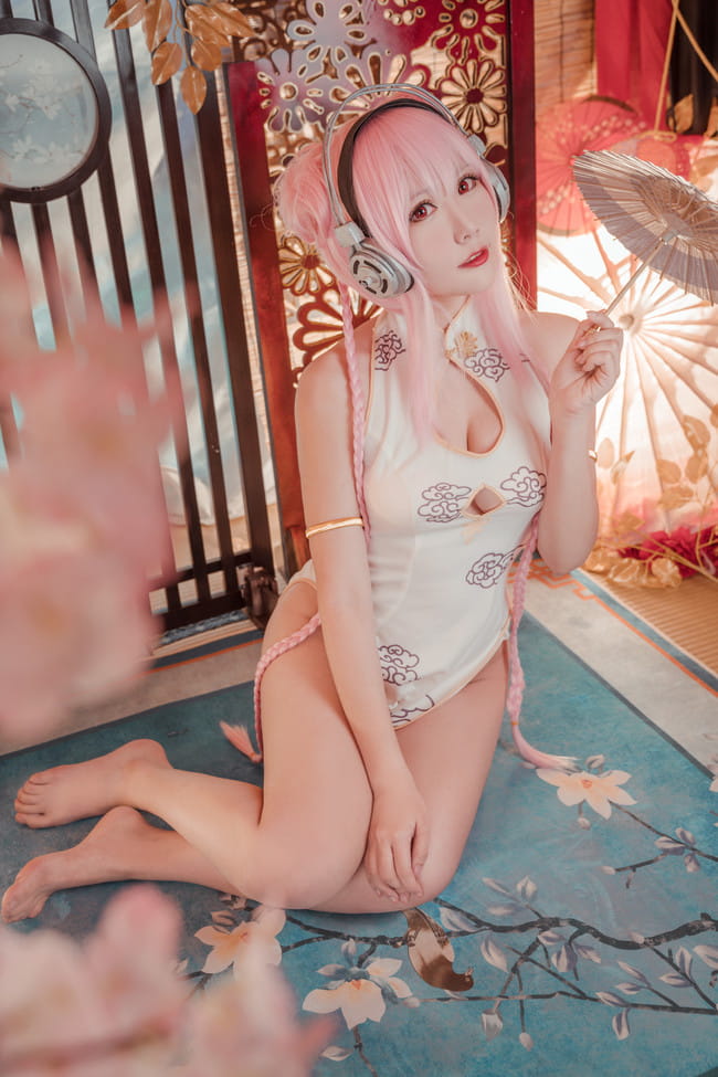 索尼子旗袍,足控福利,cosplay