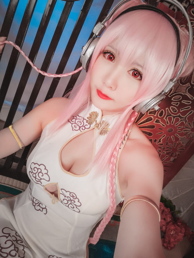 索尼子旗袍,足控福利,cosplay