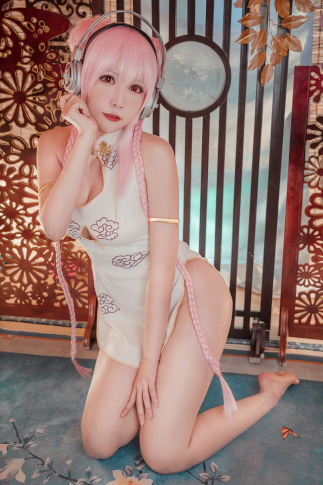 索尼子旗袍,足控福利,cosplay