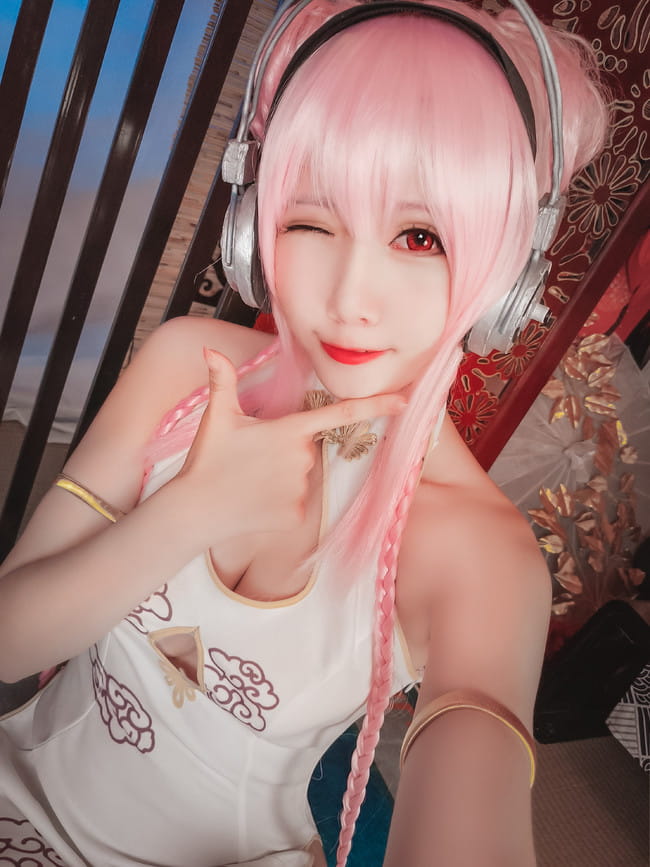 索尼子旗袍,足控福利,cosplay