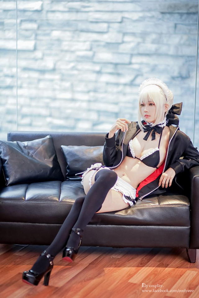 阿尔托利亚Alte,女仆泳装,cosplay