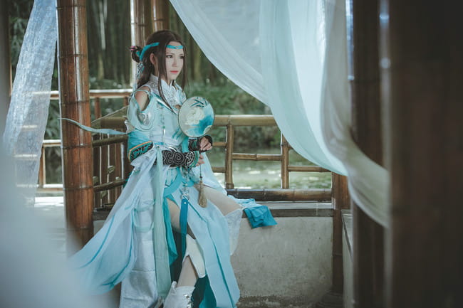 剑侠情缘网络版叁,雪河琴娘,coser-轻离