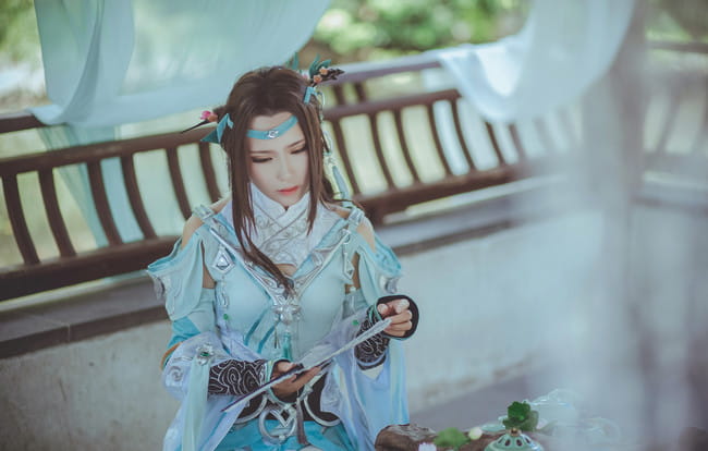 剑侠情缘网络版叁,雪河琴娘,coser-轻离