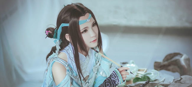 剑侠情缘网络版叁,雪河琴娘,coser-轻离