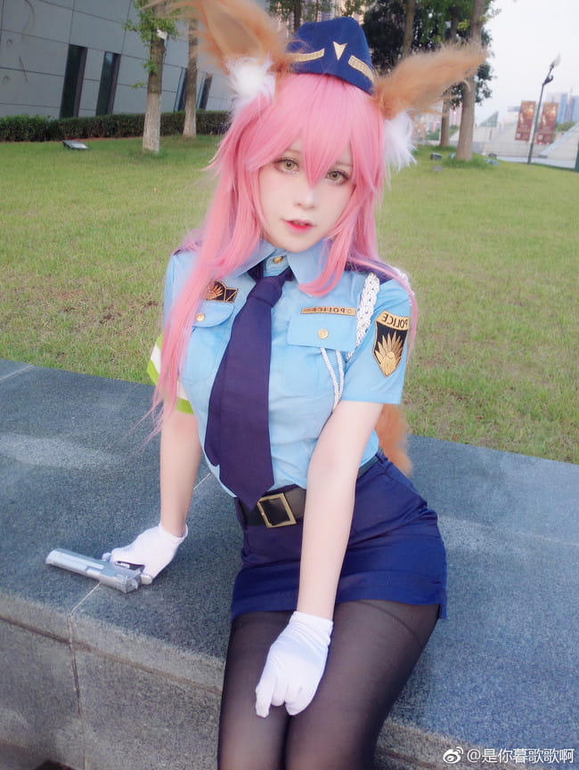 Fate,玉藻前警官cos,暮歌