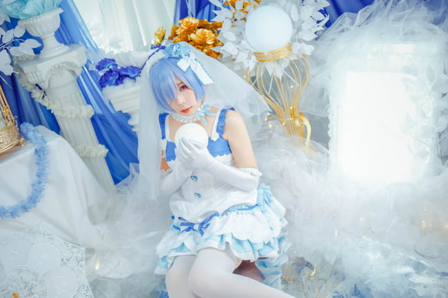 Re:从零开始的异世界生活,蕾姆花嫁cos,夜玲