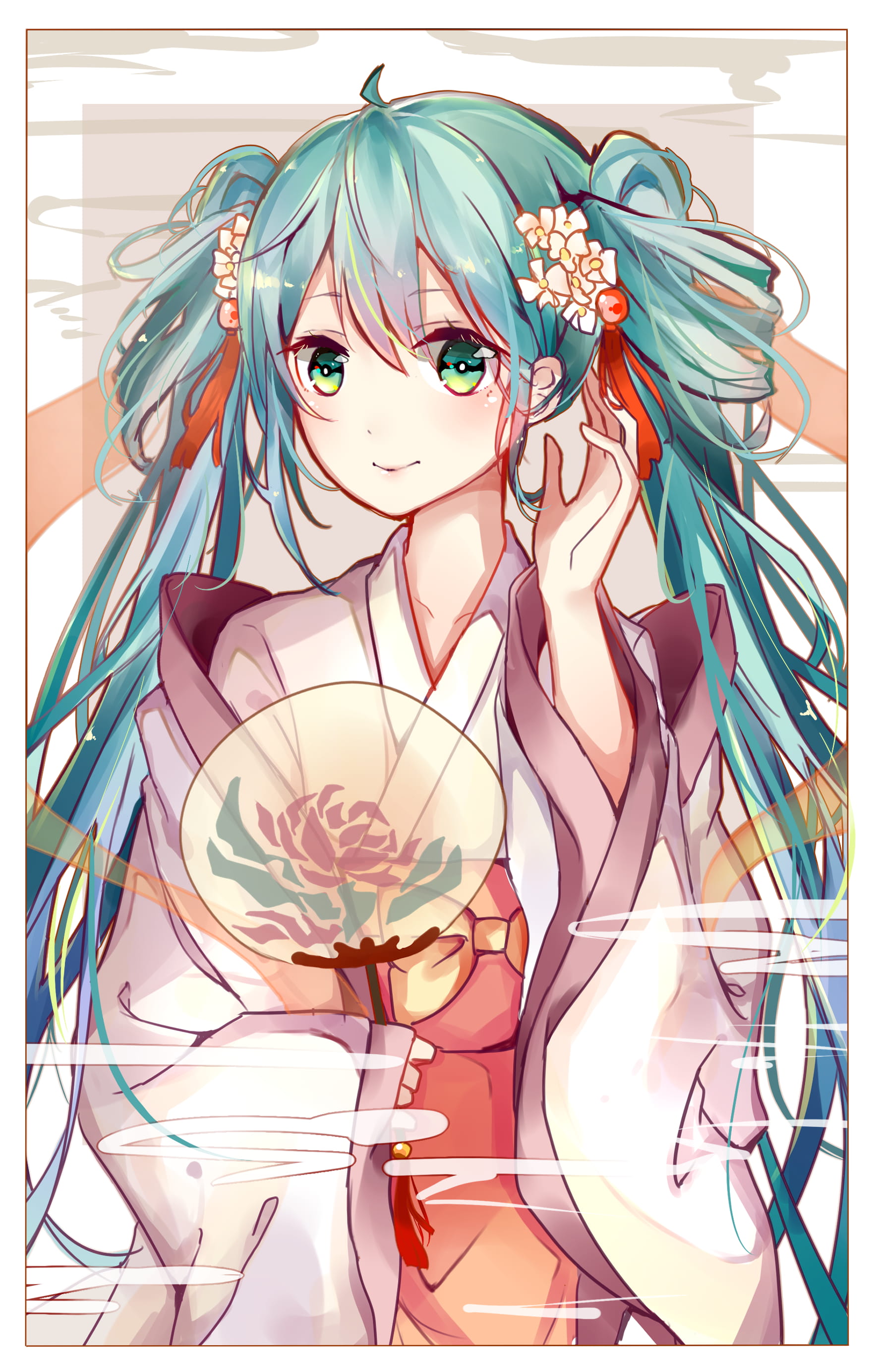 中秋初音,初音未来,中秋节,二次元萌图