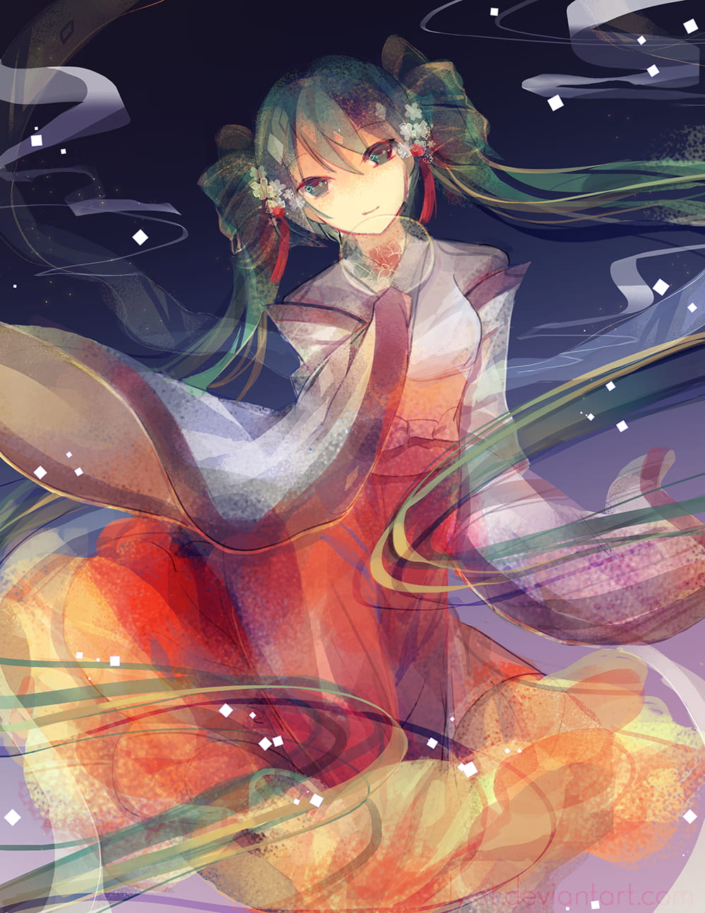 中秋初音,初音未来,中秋节,二次元萌图