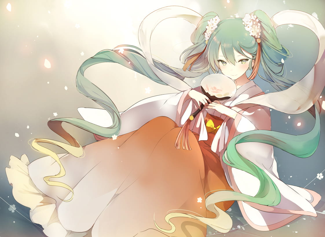 中秋初音,初音未来,中秋节,二次元萌图