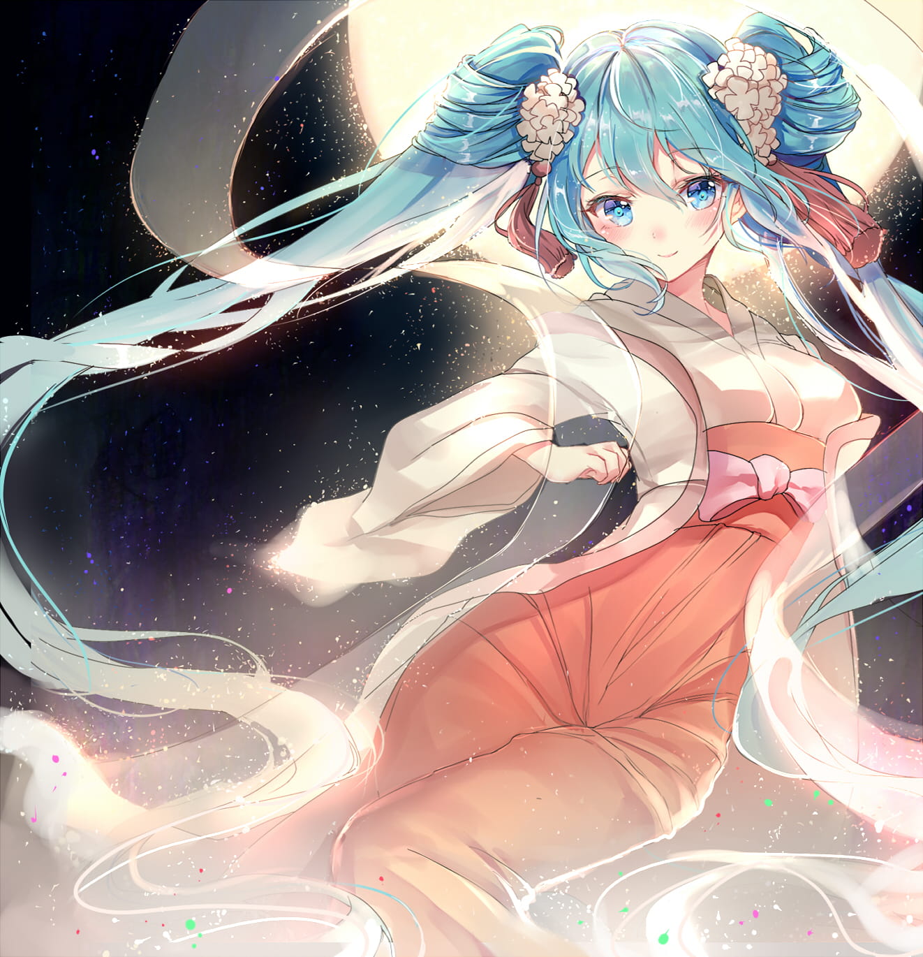 中秋初音,初音未来,中秋节,二次元萌图