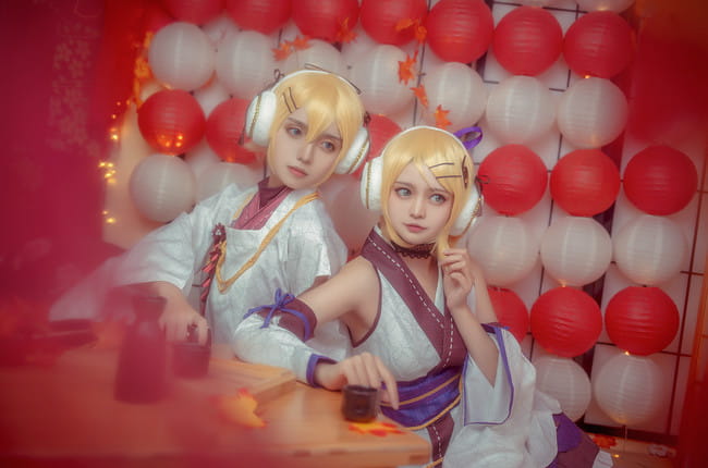 VOCALOID,镜音双子,萌妹,正太,cosplay