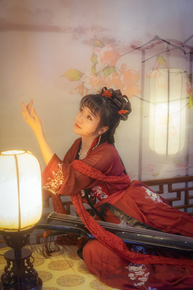 汉服小姐姐,言七爱,cosplay