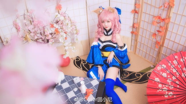 Fate,玉藻前cos,coser圆小尼