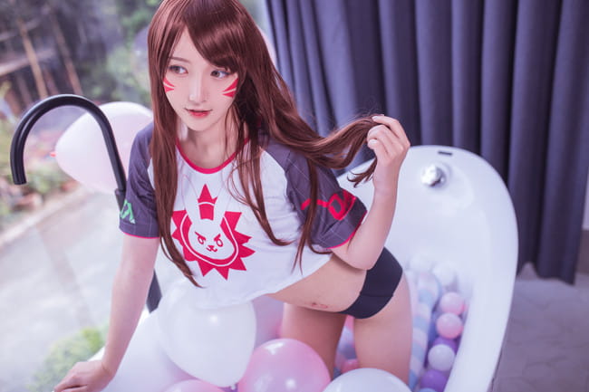 守望先锋,dva,梓都都_