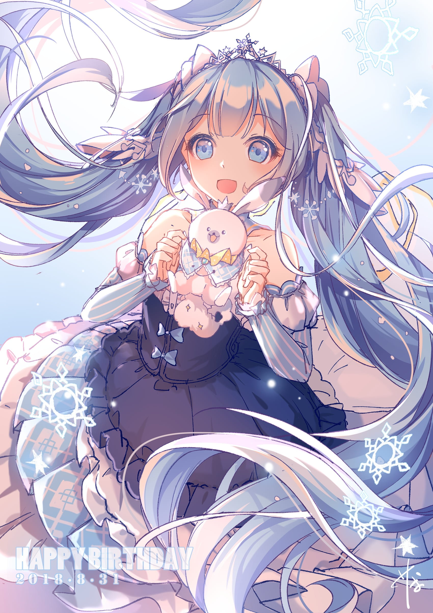 2019雪初音,雪ミク2019,二次元萌图