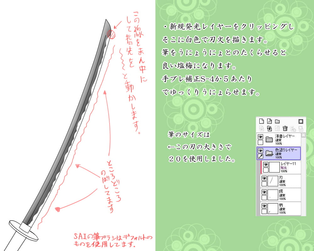 绘画教学,日本刀涂法教学,绘画高手速成