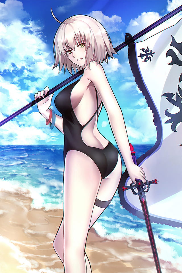 超清,fgo,手机壁纸,黑贞德,贞德