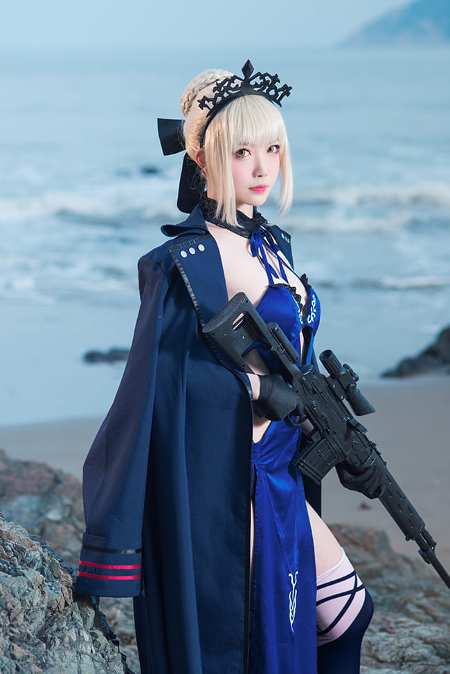 Fate/Grand Order,阿尔托利亚,Alter,泳装,COS,COSPLAY