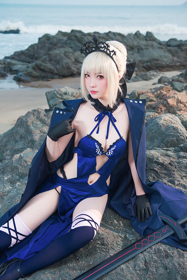 Fate/Grand Order,阿尔托利亚,Alter,泳装,COS,COSPLAY