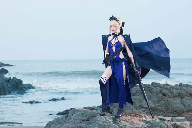 Fate/Grand Order,阿尔托利亚,Alter,泳装,COS,COSPLAY