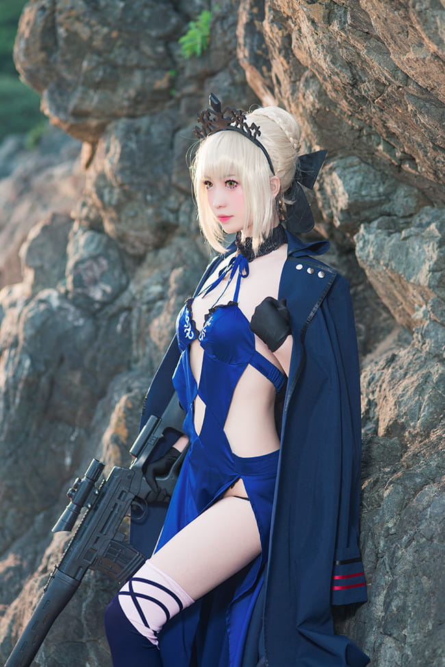 Fate/Grand Order,阿尔托利亚,Alter,泳装,COS,COSPLAY