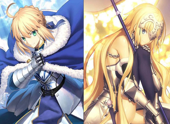 亞瑟王,貞德,saber,fgo,聖女,阿爾託利亞