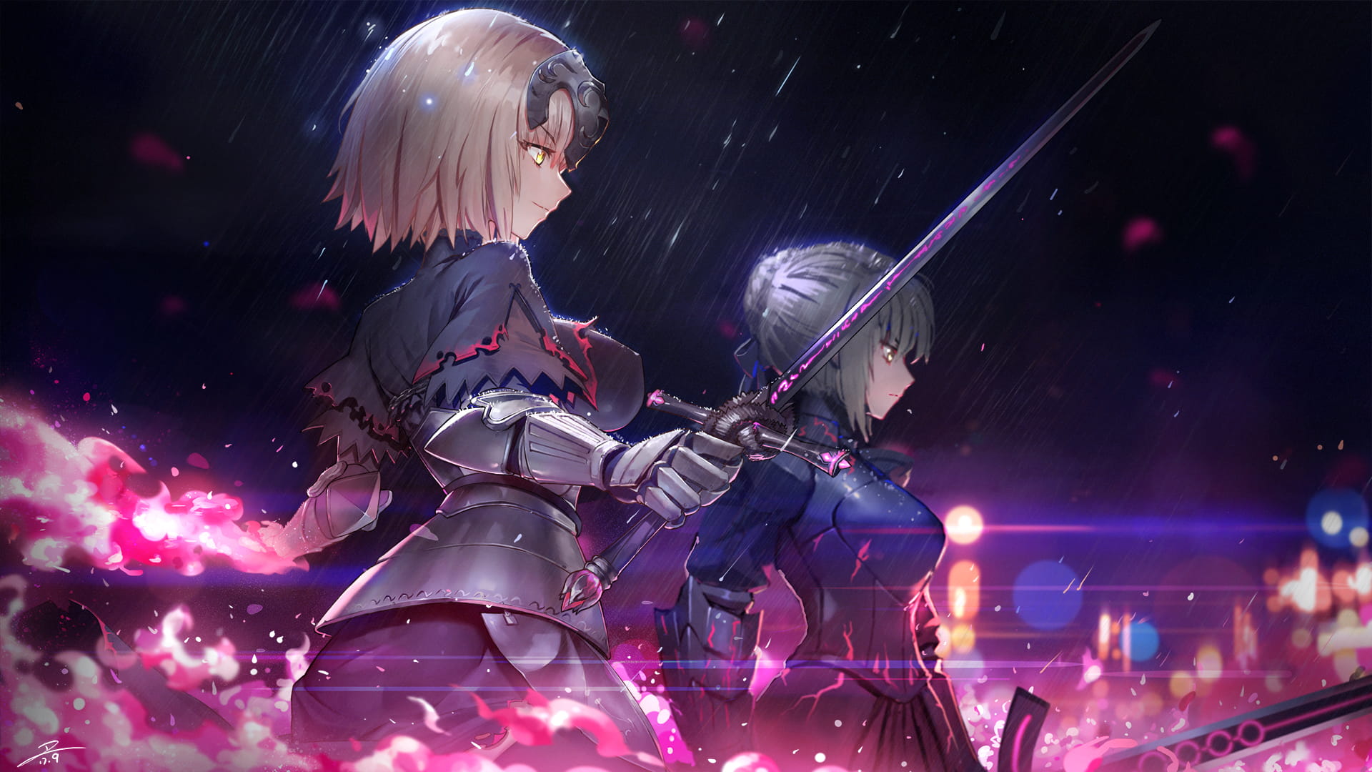 fate/grand order,黑貞德壁紙,動漫壁紙,電腦壁紙